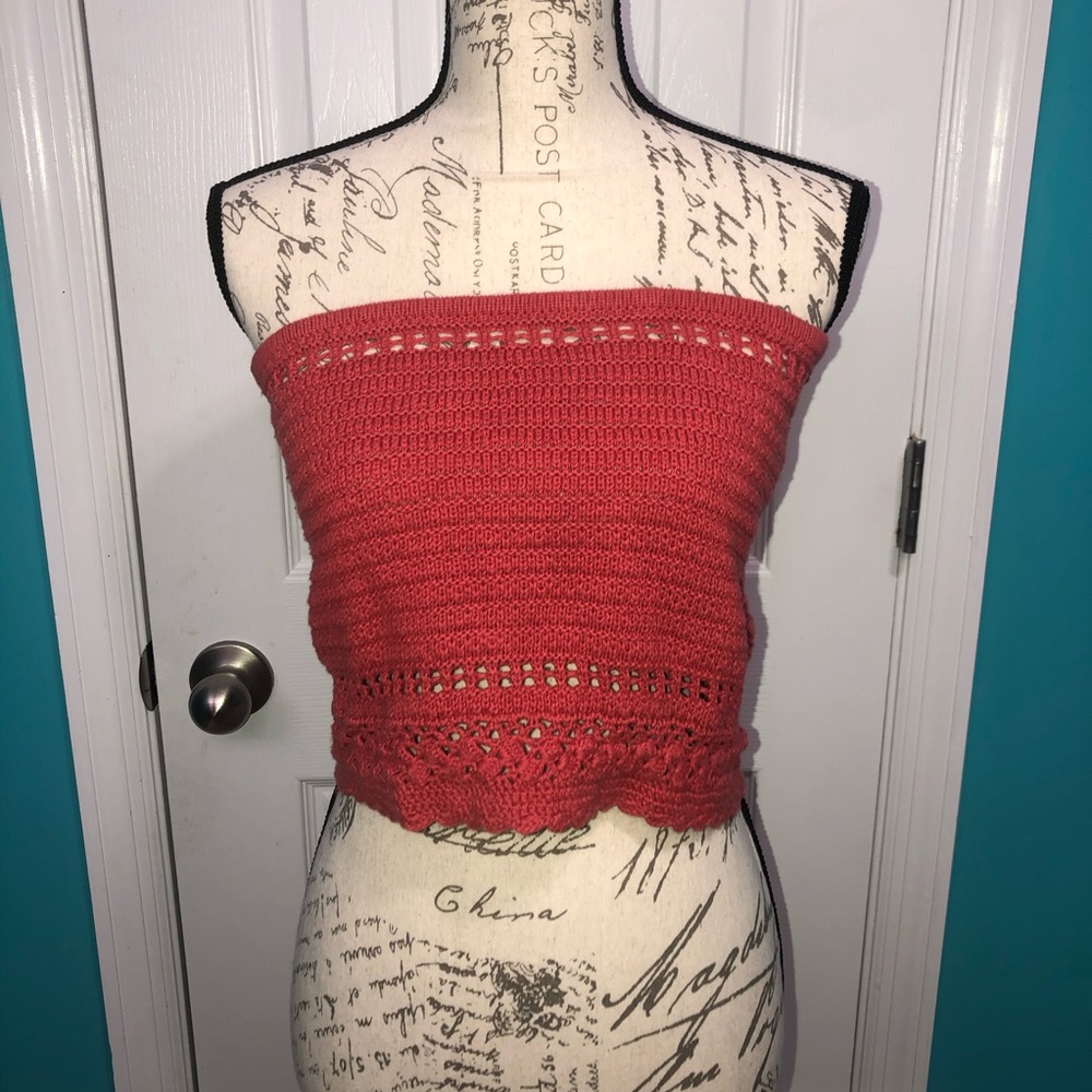 American Eagle Crocheted Crop Top